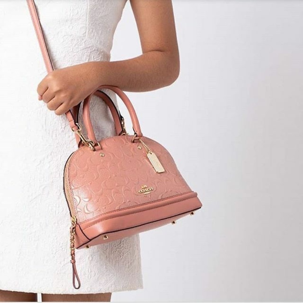 Coach Sierra Pink Embossed Bag - Picture 8 of 8